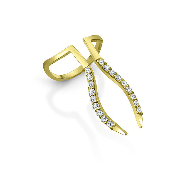 Buy Elegant 22 Karat Yellow Gold And Diamond Studded Vanki Ring at Best  Price | Tanishq UAE